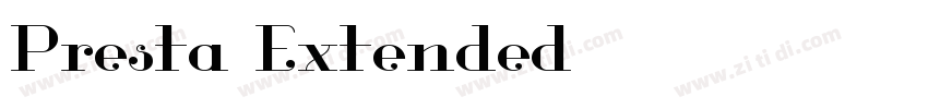 Presta Extended字体转换